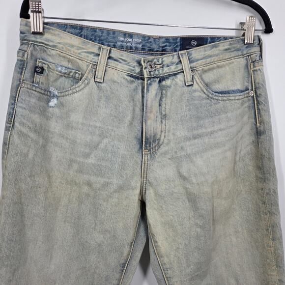 Ag Adriano Goldschmied Jeans 28 Womens Jodi Crop Acid Dirt Wash Denim Cotton - Picture 2 of 9